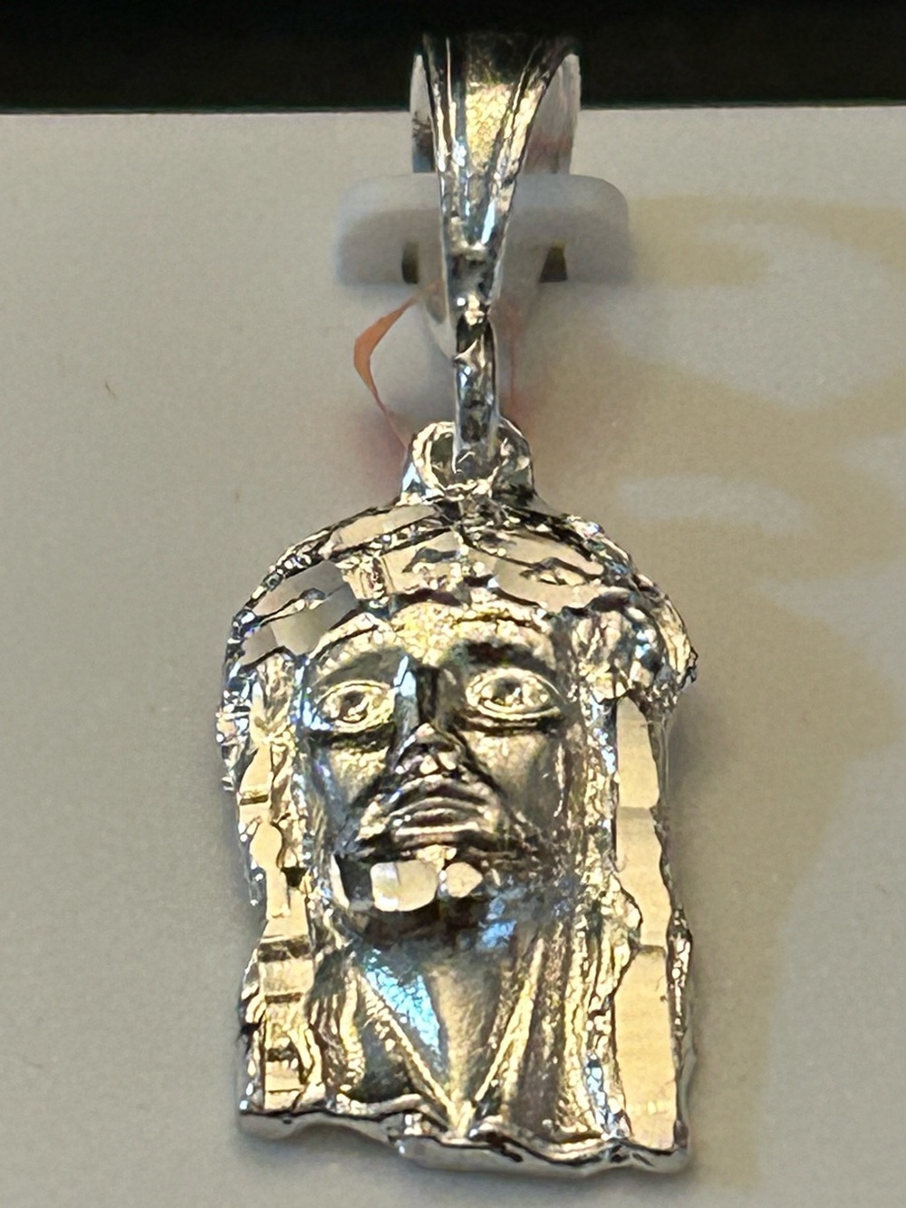 Men's Unisex 925 Sterling Silver Jesus Christ Head Pendant Necklace Charm
